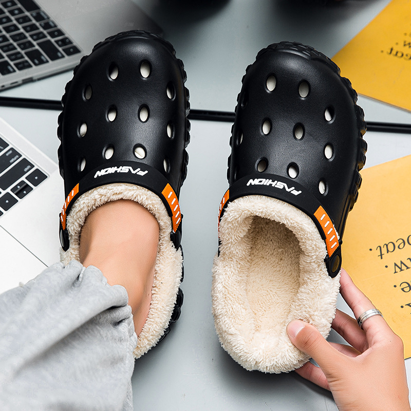 Dung-feeling Cave Shoes Women's Winter Classic Outwear Fashionable Non-slip Thick Bottom Warm Wear-resistant Cotton Shoes for Couple