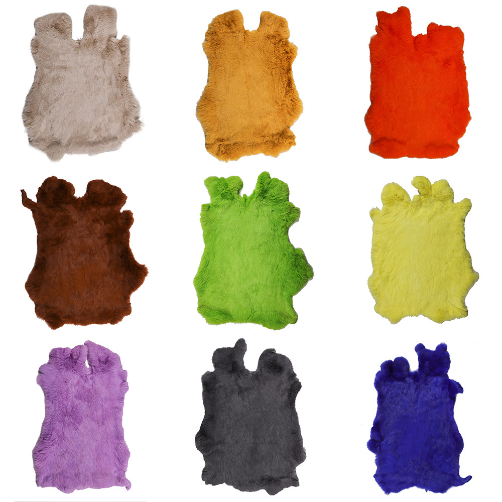 Fur One Rex Rabbit Rabbit Color Fur Raw Material Bag Hat Cushion Decoration Clothing Fabric