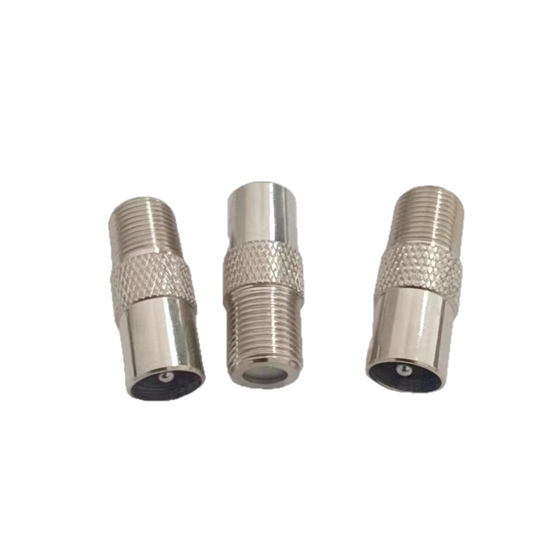 Factory Direct Supply of All-Copper Polished F Female to British Male to Tv Male 9.5 Rf Adapter with Large Quantity Discount