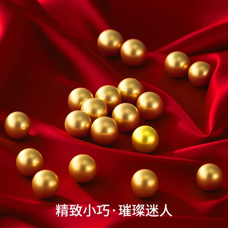 Water Shell Gold Pure Gold 999 Gold Beads Pure Gold Bean Small Loose Beads Pure Gold Transfer Bead Bracelet Ancient Method Bracelet with Beads