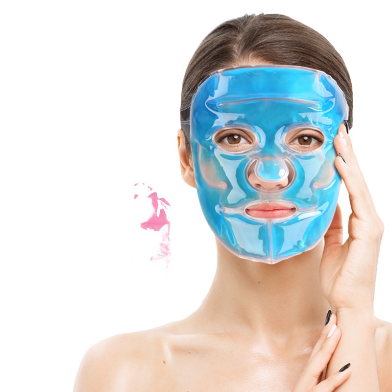 Facial Hot Selling Gel Mask Hot and Cold Ice Eye Mask Dual-Use Liquid Full Face Mask Cooling Pvc Soft Body