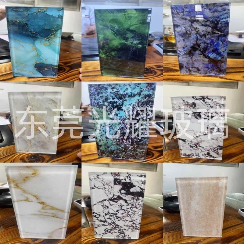 Закаленное стекло, настольный кофейный стол, круглой и прямоугольной формы, 4~22 мм, черный матовый, взрывозащитный