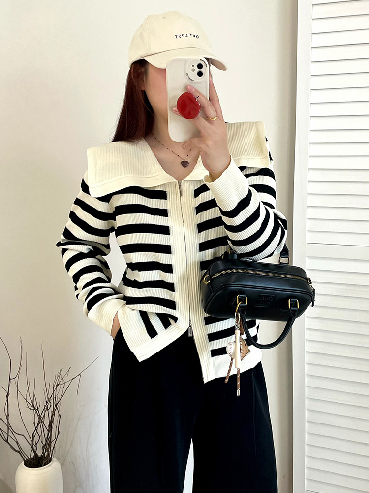 Одежда для полных женщин 2025 осень свитер с длинными рукавами для полных женщин 2165