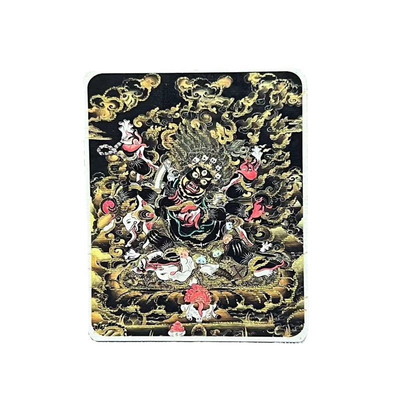 Tracing gold thangka painting half hand-painted big black day zakilam eight guardian painting core thangka special canvas wholesale