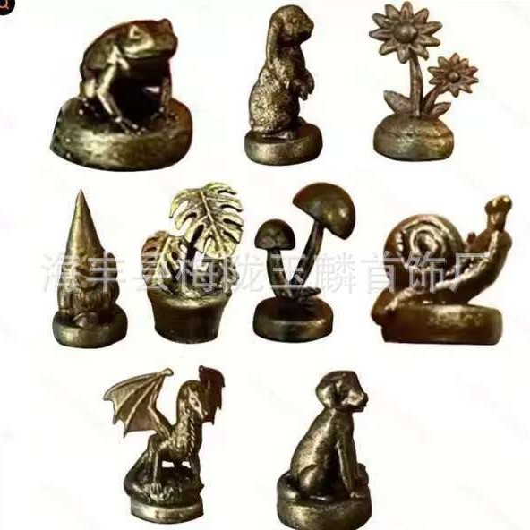 Миниатюрные симуляции животных, маленькие украшения, новые кованые латунные изделия, домашние украшения
