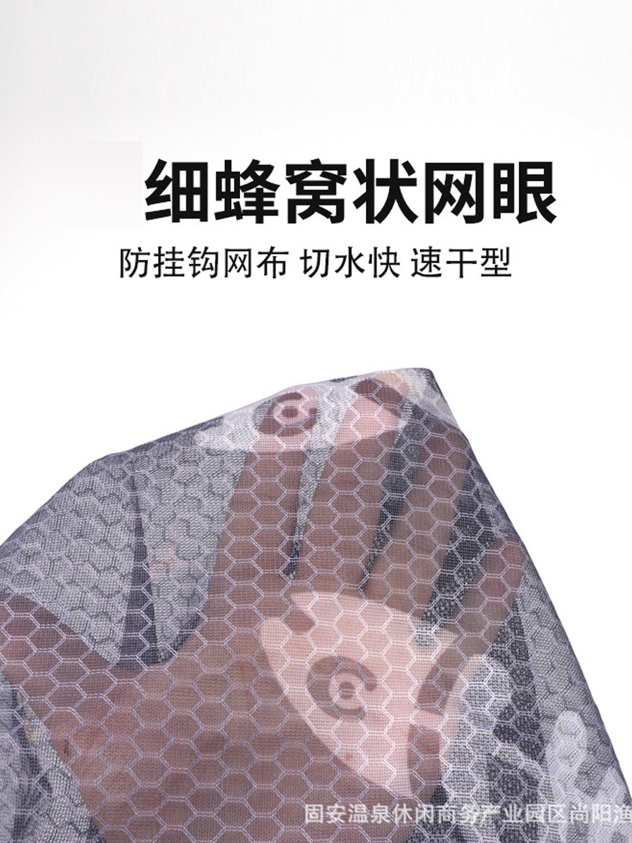 Reinforced One-Piece Aluminum Alloy Round Fishing Net Head, Detachable Triangular Fishing Net Pocket, Fish Bone Color Mesh Head