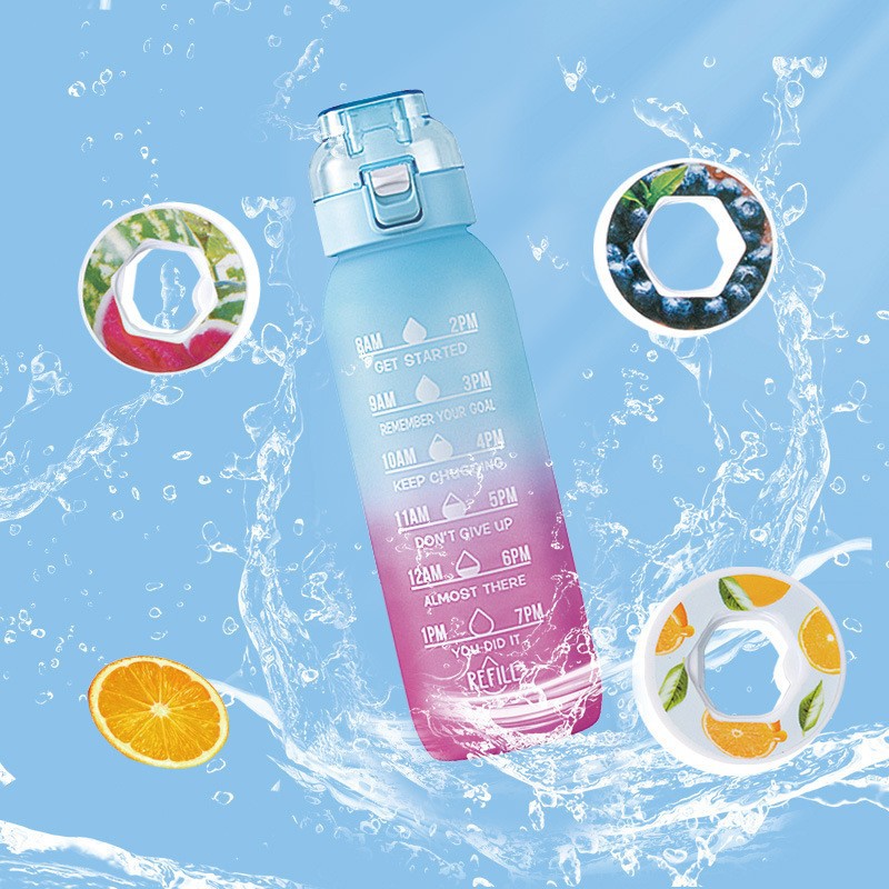 Amazon Playful Cup 0 Sugar 0 Calories Scented Cup with Straw Sports Water Bottle Bounce Lid Sports Water Bottle Drinking Gadget