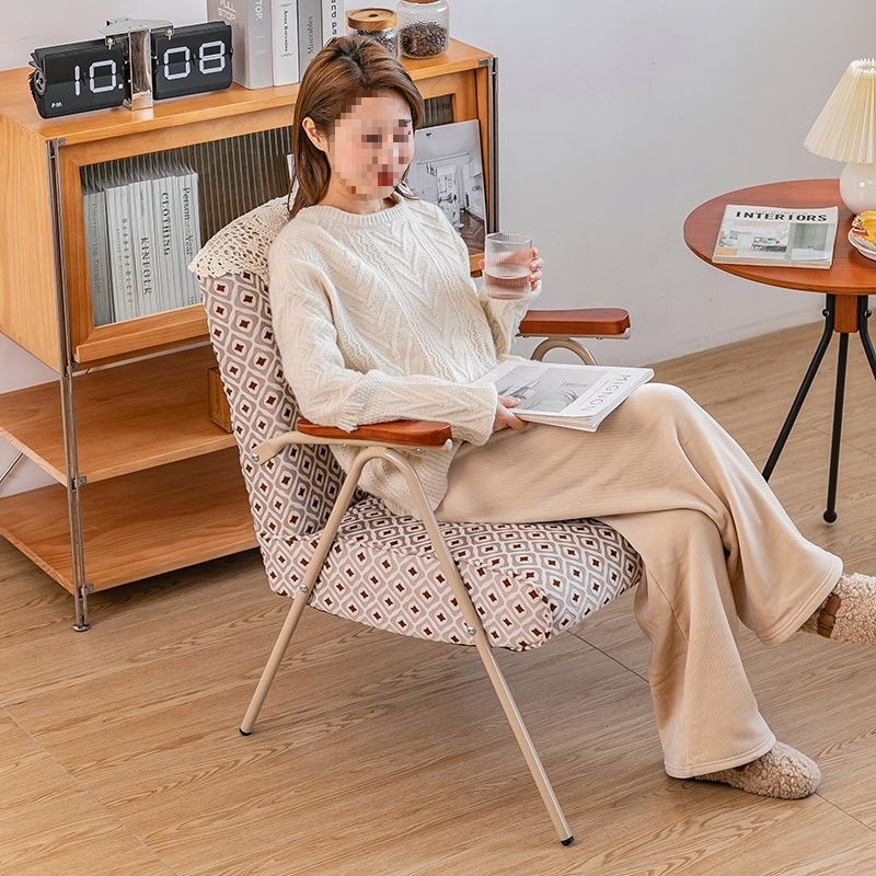 Retro-Style Balcony Leisure Area Layout Small Tables and Chairs Internet Celebrity Light Luxury Creative Sofa Coffee Table and Chair Three-Piece Set Combination