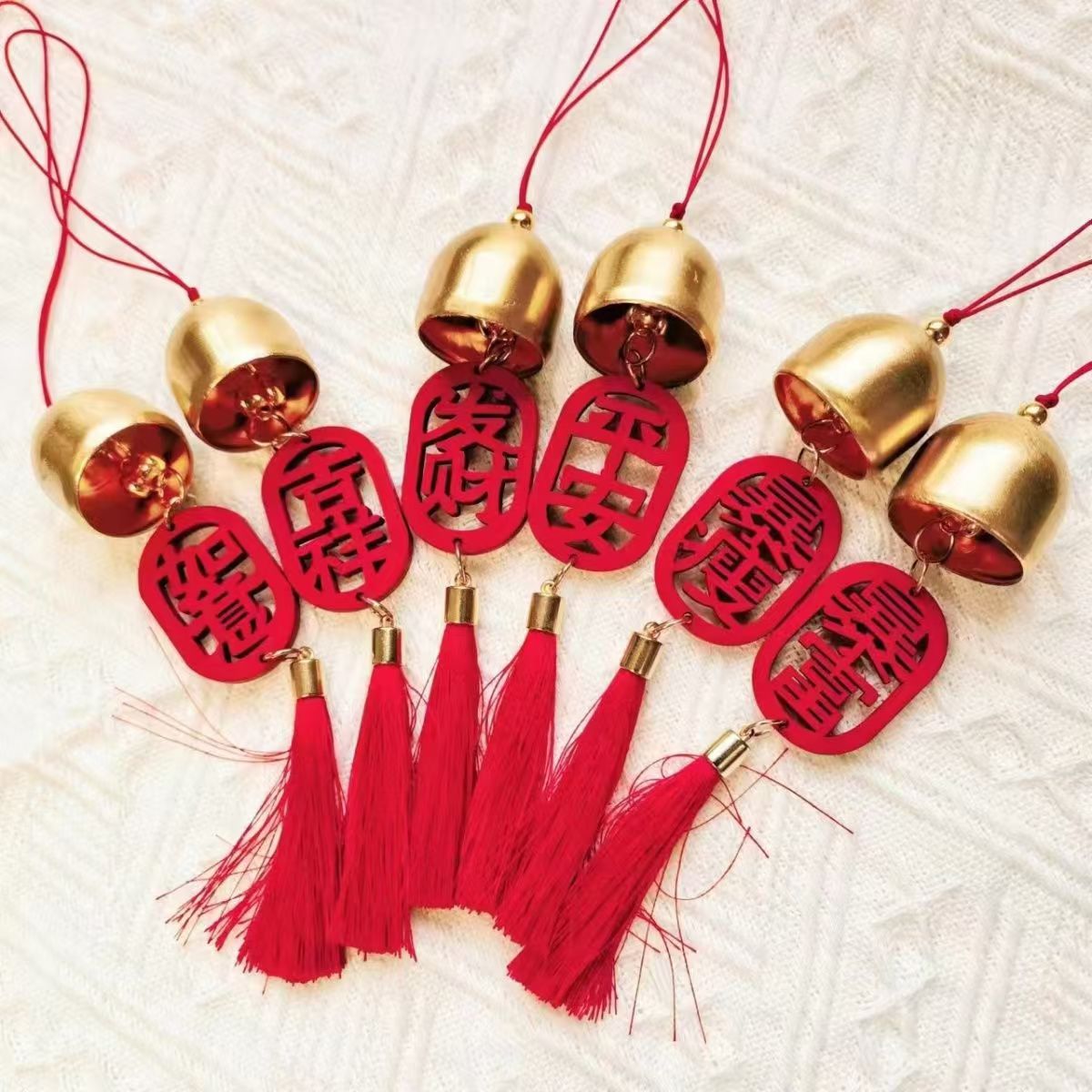 Prayer text wooden plate car key DIY accessories pendant Ping An joy plate wooden scenic spot tag wholesale