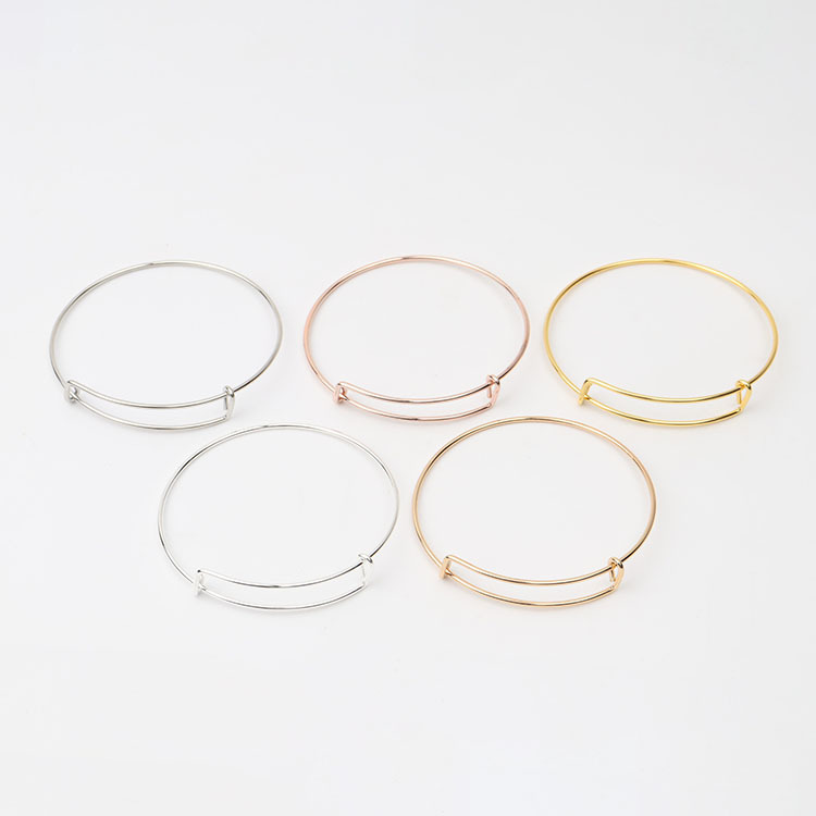 Factory Supply Activity Push Pull Bracelet diy Bracelet Cross Border Quality Supply Adjustable alex Steel Wire Bracelet