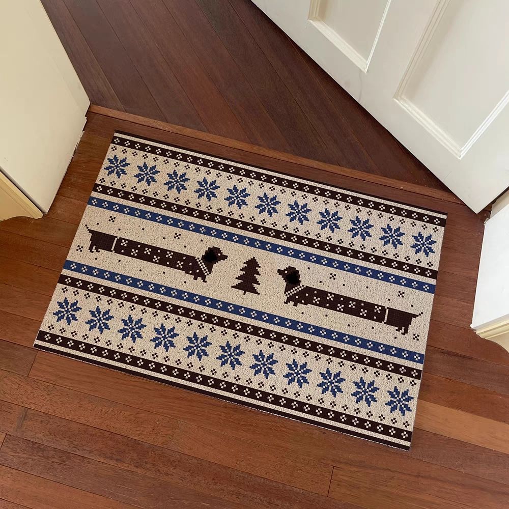 ковер для щенка Weenie, шелковый, ретро, грязеотталкивающий, новый входной коврик, нескользящий, резаемый