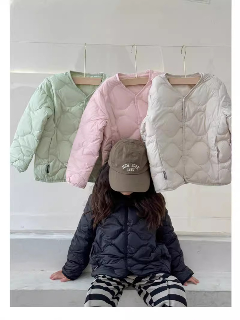 Children's Down Jacket Inner Vest Autumn and Winter New Light and Thin Four-proof Gourd Pattern Boys' and Girls' Large Children's Vest