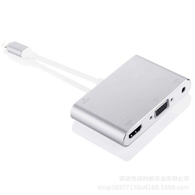 Applicable to iPhone to hdmi + vga converter applicable to lightning to vga applicable to Apple to HD