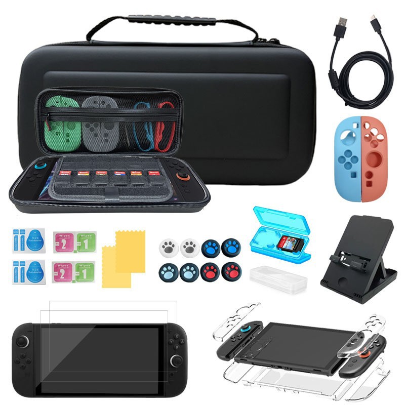 Nintendo Switch Game Protection Bag Protective Shell Typec Switch2 Generation Cosmetics Bag Set Crystal Shell