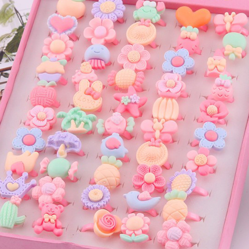 Пластиковое детское розовое кольцо, аксессуары для девочек, маленькие игрушки для игровой комнаты, подарки для детского сада