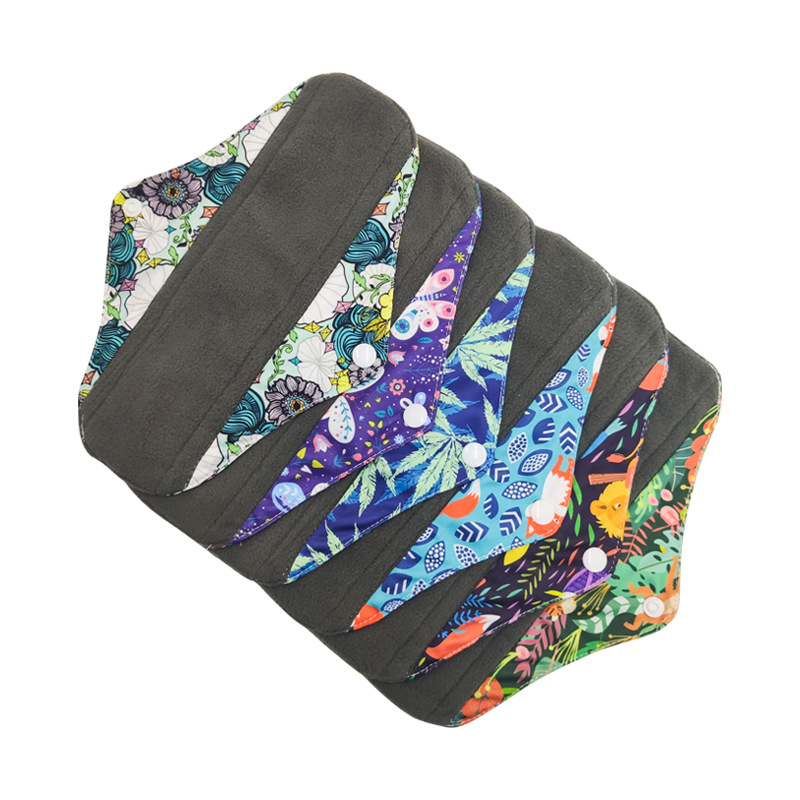 Многоразовые гигиенические прокладки из бамбукового угля 300 шт.