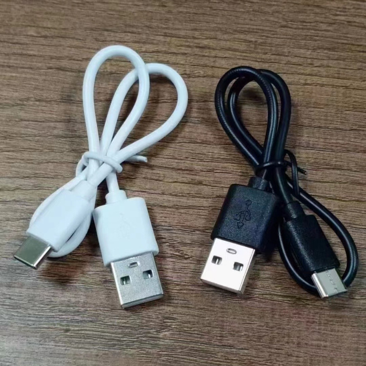 Оптовый двухжильный зарядный кабель Type-C, универсальный для маленького вентилятора, наушников, увлажнителя
