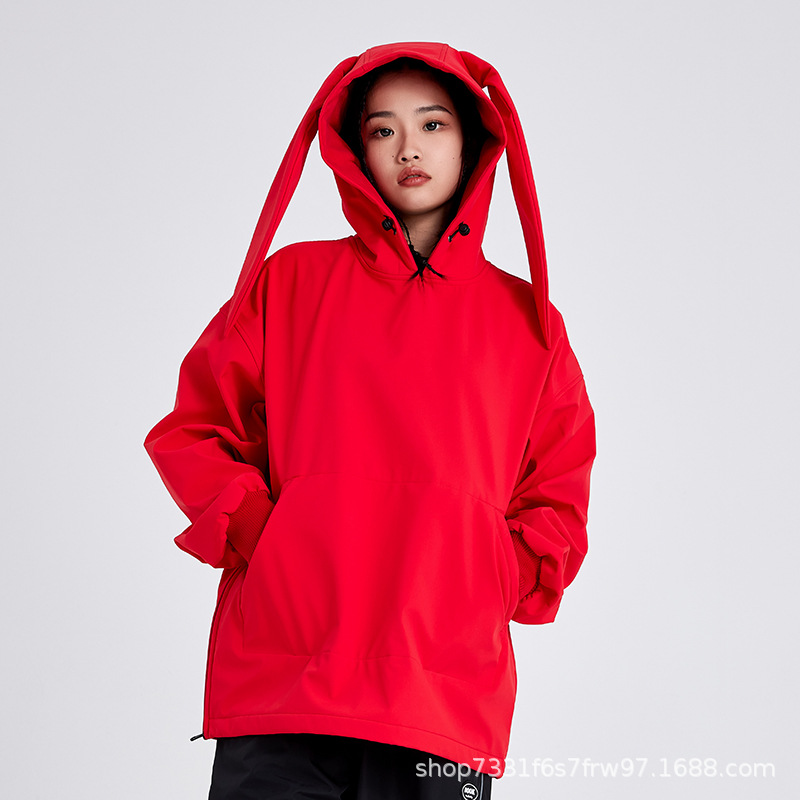 2023 new ski sweater fleece women's single board double board ski suit windproof Waterproof warm ski suit men 546