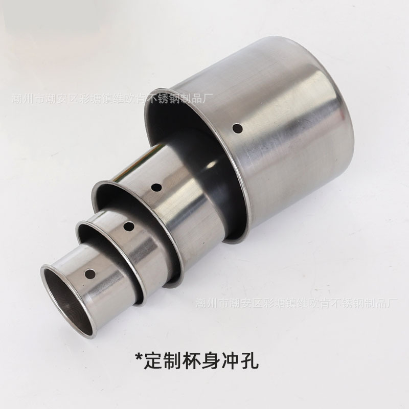 Stainless steel bird feeding cup feeding cup parrot starling feeding activity food cup wholesale bird supplies large size