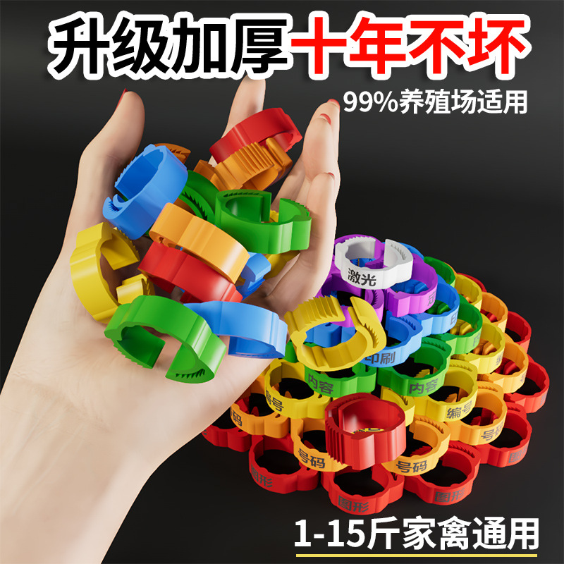 Кольцо для ног птиц тип зажима идентификационное кольцо для куриц уток и гусей