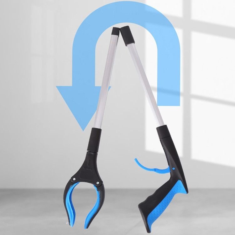 Foldable Garbage Clip Cross-Border Aluminum Alloy Sanitary Tongs Sanitation Picker Garbage Tool Picker Long Clip