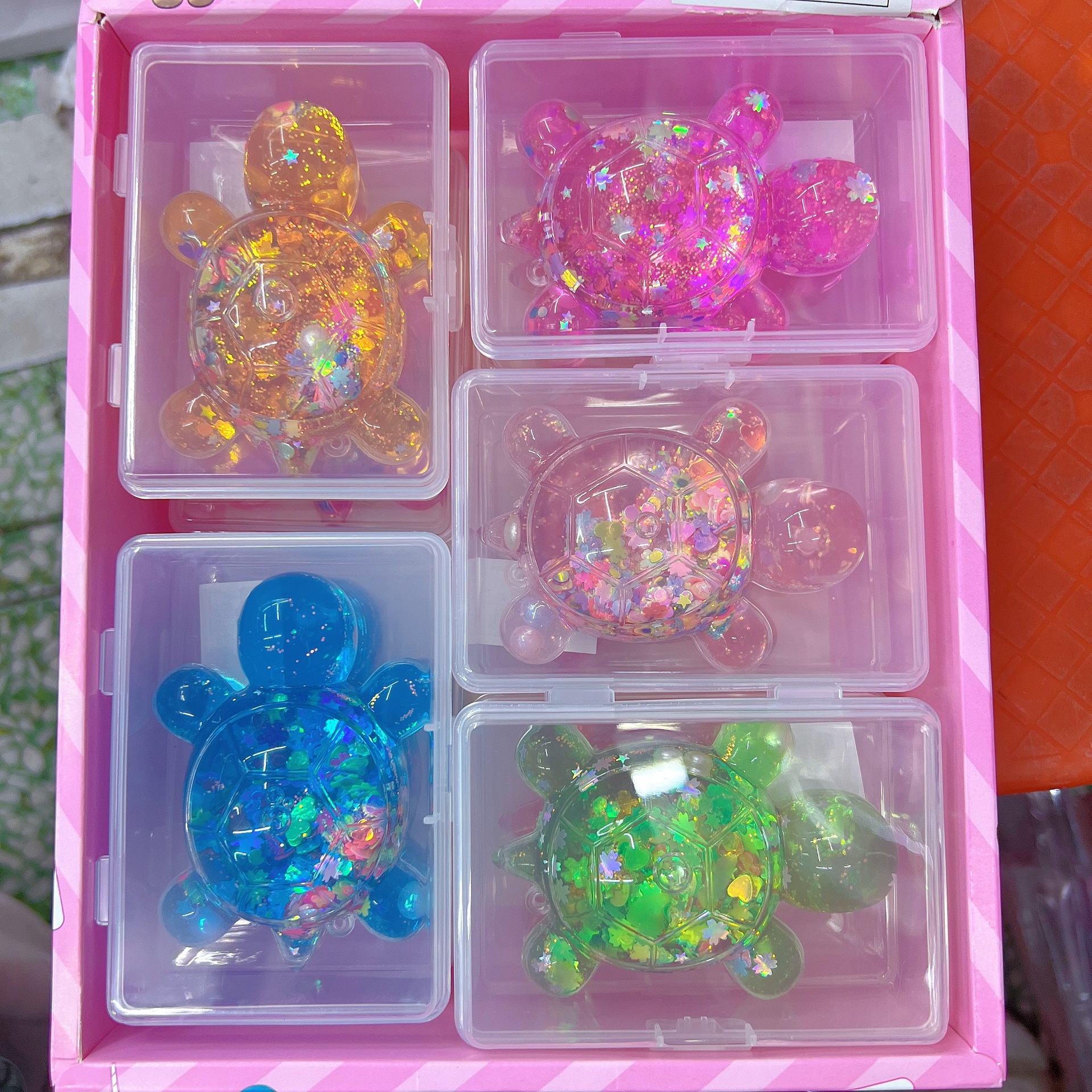 8.6 см большой размер масляный песок сверкающая черепаха джамбо модель игрушка полный красный чан сетевой красный детский игровой