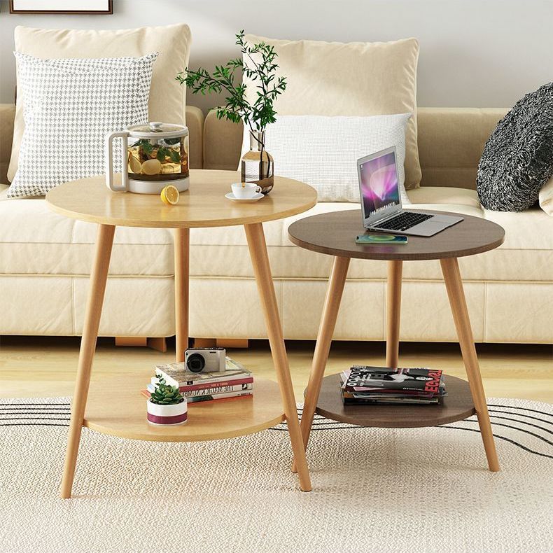 Small Round Table, Small Apartment Side Table, Rental House Coffee Table, Casual and Simple Small Round Table, Free Shipping, One Piece Minimum Batch, Cross-Border