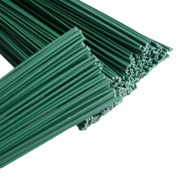 Flower pole 2 plastic bag simulation flower accessories handmade diy flower pole wire green simulation flower material wholesale