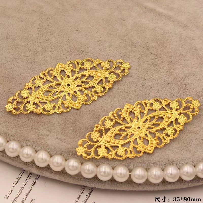 DIY antique hair accessories hairpin material package large oval flower piece hair band hairpin Hanfu hair accessories step shake jewelry accessories