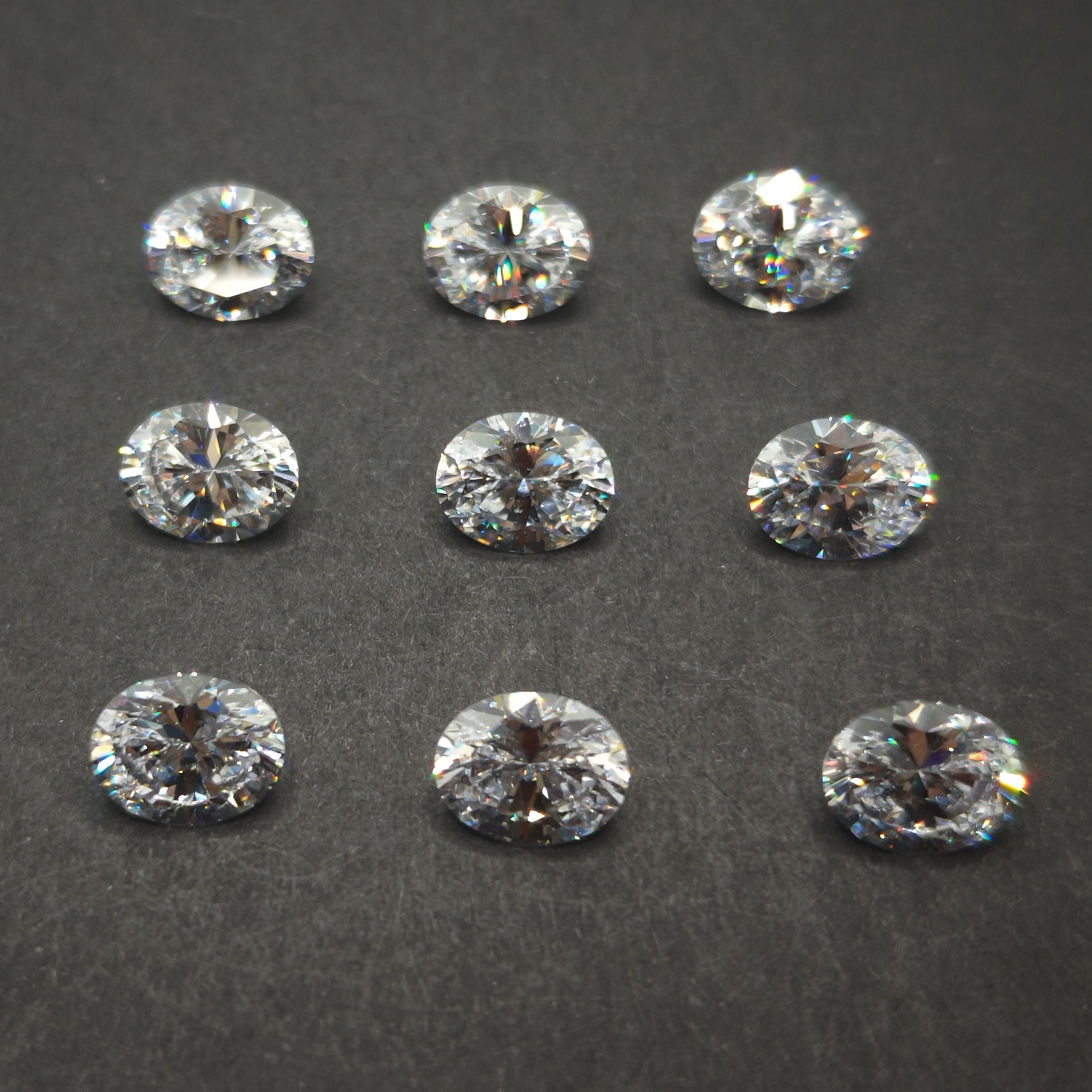 Egg-Shaped Os Oval Guitai Material 5Aspg Cut Zircon Cubic Zirconia Loose Stone