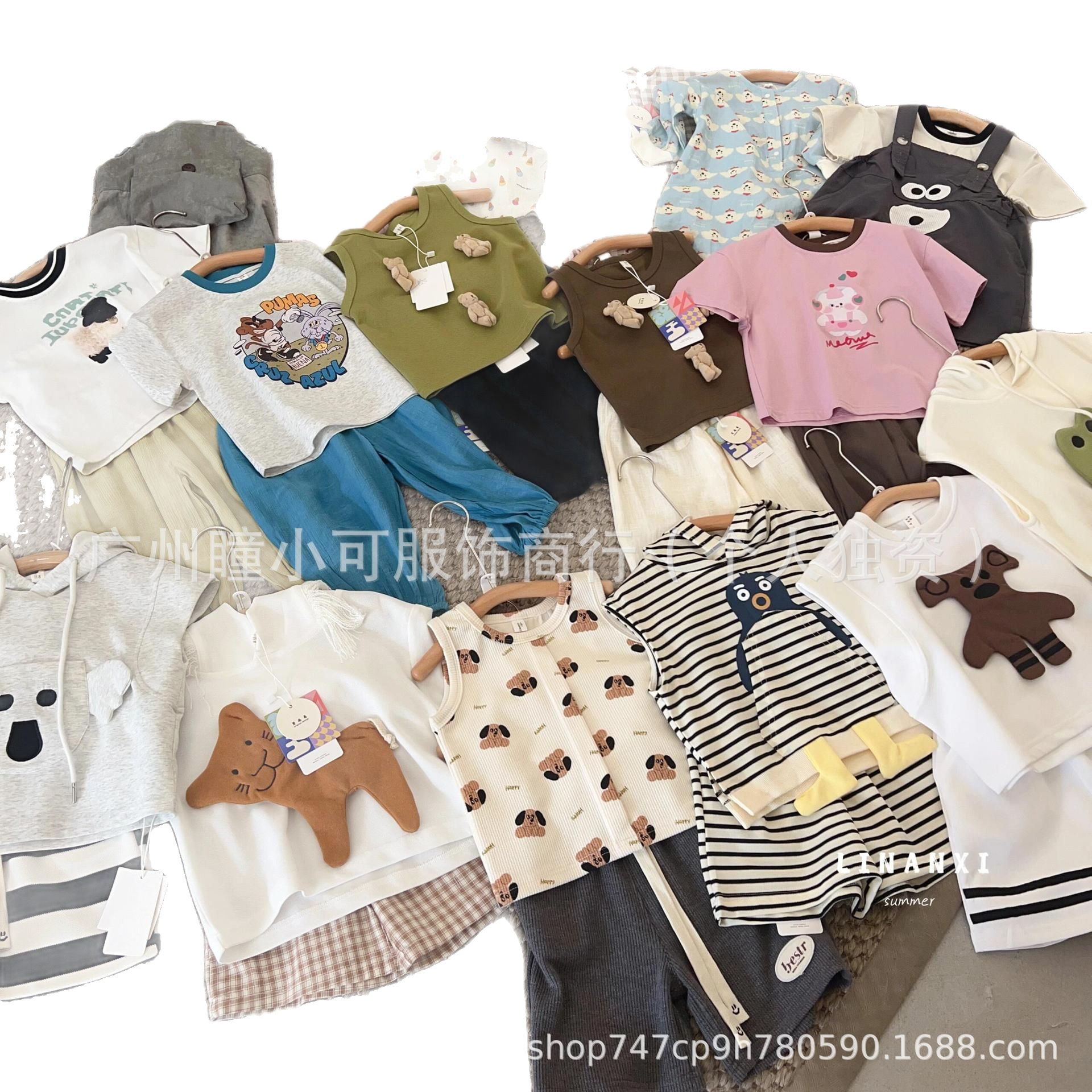 Children's Clothing Balance Clearance Brand Removed from the Cabinet Zhili Factory Export Last Order Clearance Physical Store Stall First-Hand Supply