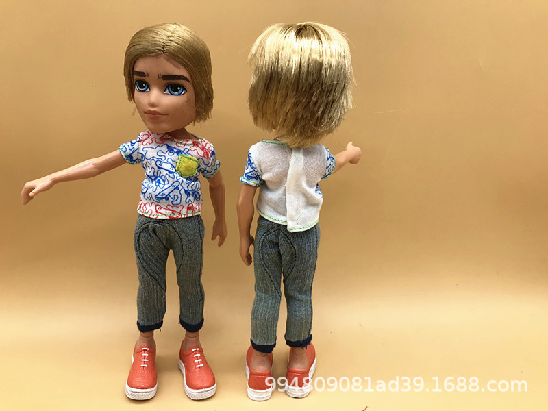 Foreign trade tail single bulk male doll can be changed doll hair can be combed play house model ornaments