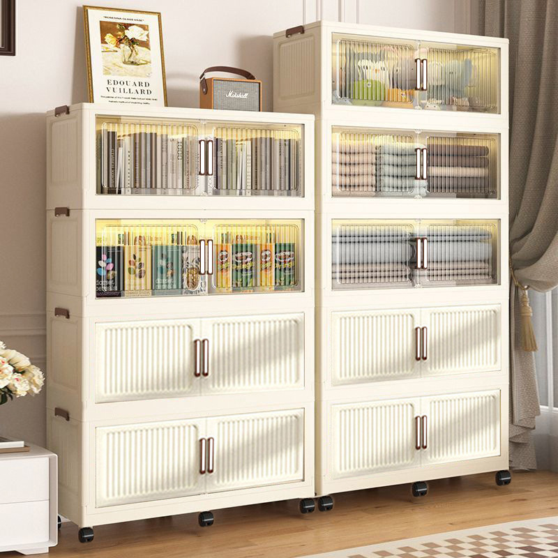 Storage Cabinet Drawer Type Thickened Large Plastic Cabinet Children's Toy Storage Box Home Sundries Living Room Bedside Table