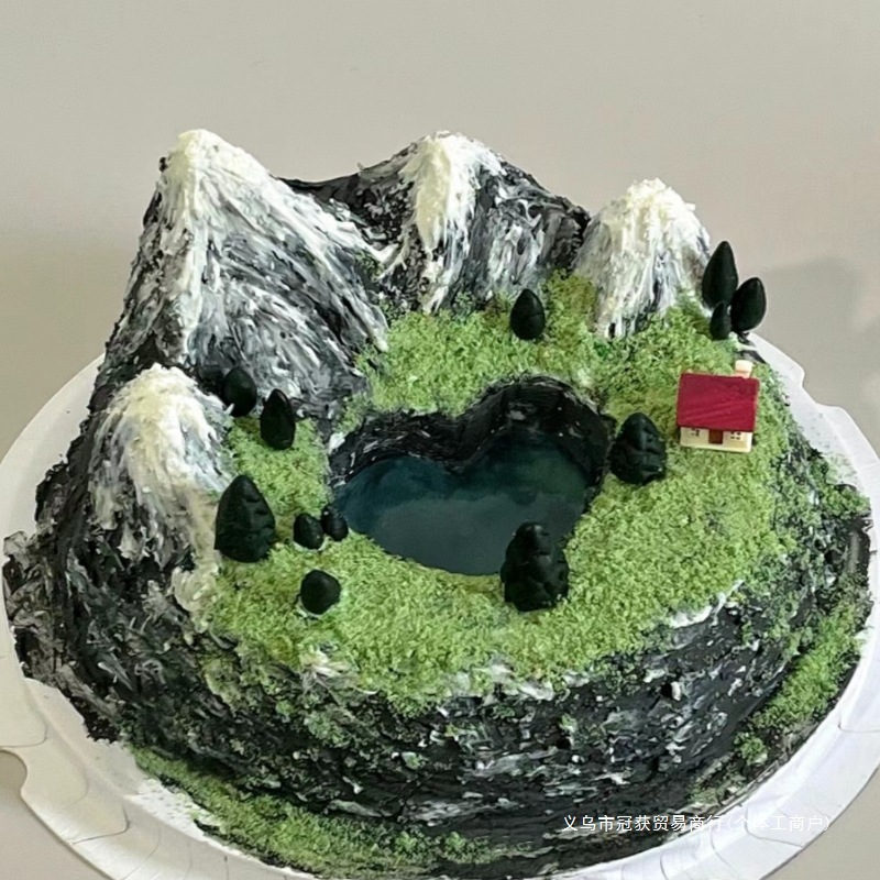 Beijing Micro-landscape Landscape Island Mountain Peak Birthday Cake Shanghai Tianjin Changsha Chengdu Xi 'an National City Delivery