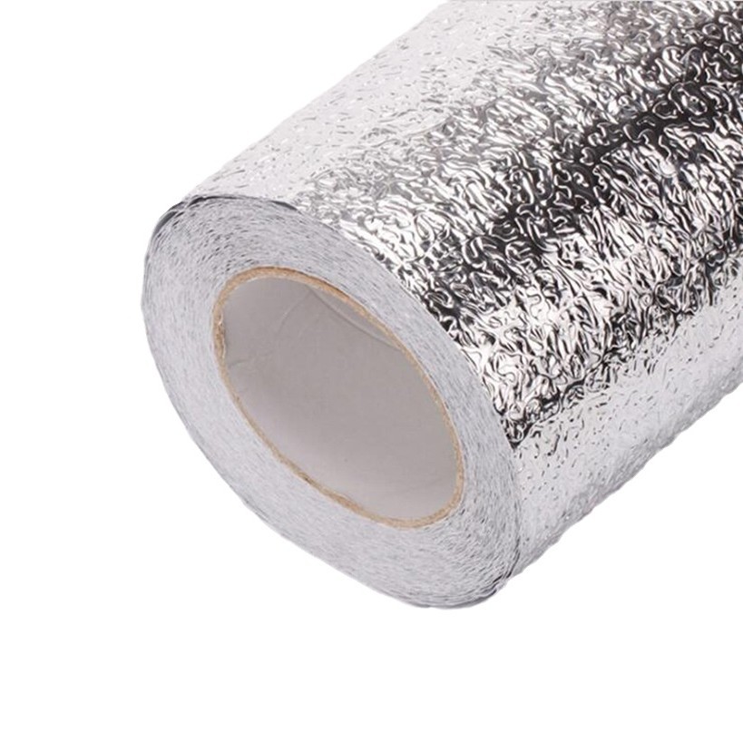 Kitchen Oil-Proof Stickers, High Temperature Resistant Self-Adhesive Wall Stickers, Waterproof and Anti-Fouling Cabinet Mats, Stove Self-Adhesive Table Aluminum Foil Stickers