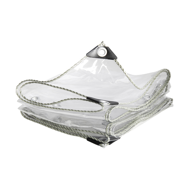 Pvc Transparent Rainproof Cloth Thickeneded Waterproof Sunscreen Tarpaulin Balcony Food Stall Rainproof Plastic Cloth Soft Glass Wholesale