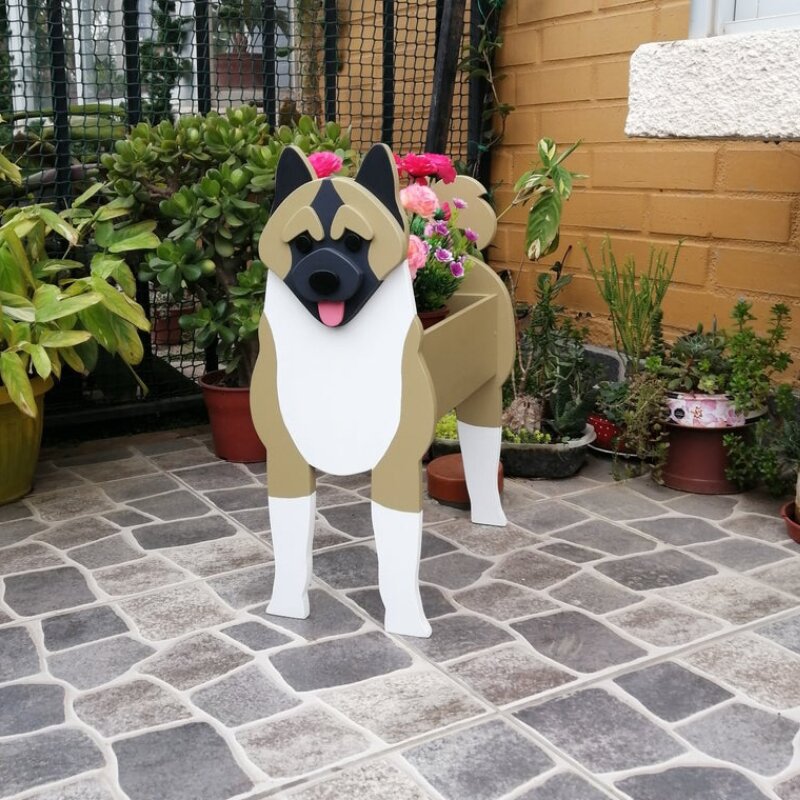 Creative decoration garden art outdoor decoration dog flower pot pet dog pot garden decoration dog creative flower pot