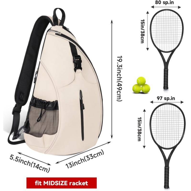 Cross-border Amazon New Badminton Bag Outdoor Sports Training Shoulder Tennis Bag Peak Ball Backpack Crossbody Bag