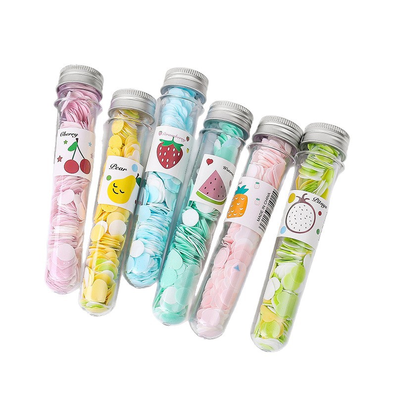 Outdoor Portable Hand Washing Travel Disposable Paper Soap Tablets Test Tube Soap Flower Soap Paper Bottled Flower Soap Tablets