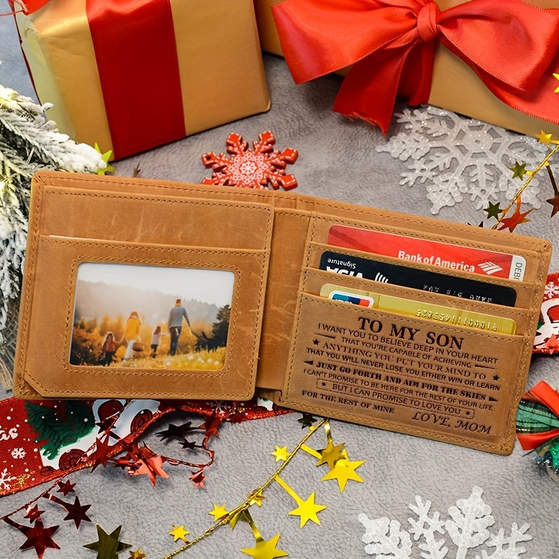 VP Foreign Trade Laser Engraving Wallet Amazon shopify Explosions Retro Cowhide Men's Wallet Horizontal