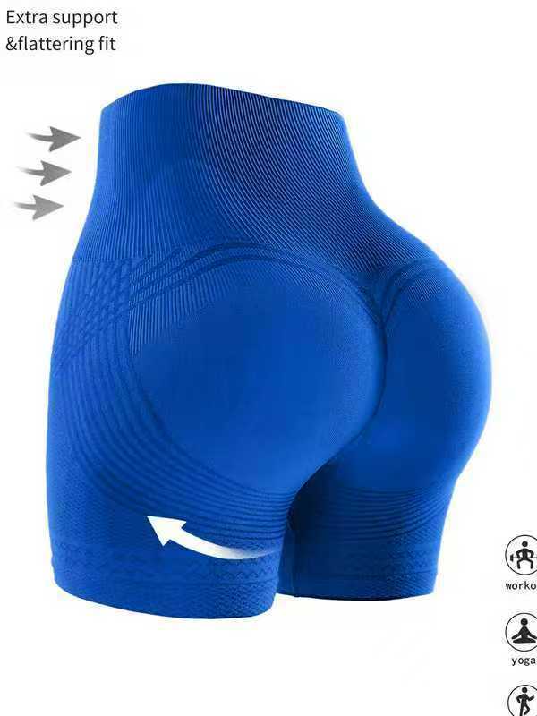 Cross-Border Shorts Amazon Tk Popular High-Waisted Yoga Pants Women's Fitness Hip-Lifting Running Fitness Pants Sports Shorts