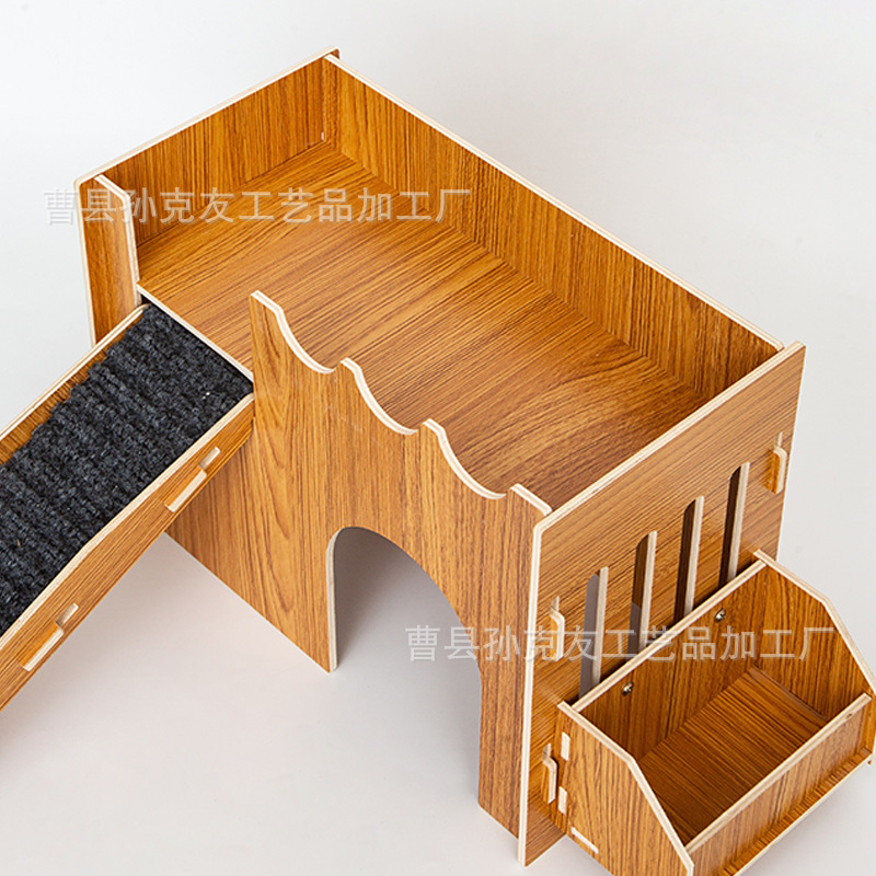 Customized Squirrel Guinea Pig Two-Story Platform Golden Bear Guinea Pig Hedgehog Pet Double-Layer Sleeping Nest in Winter