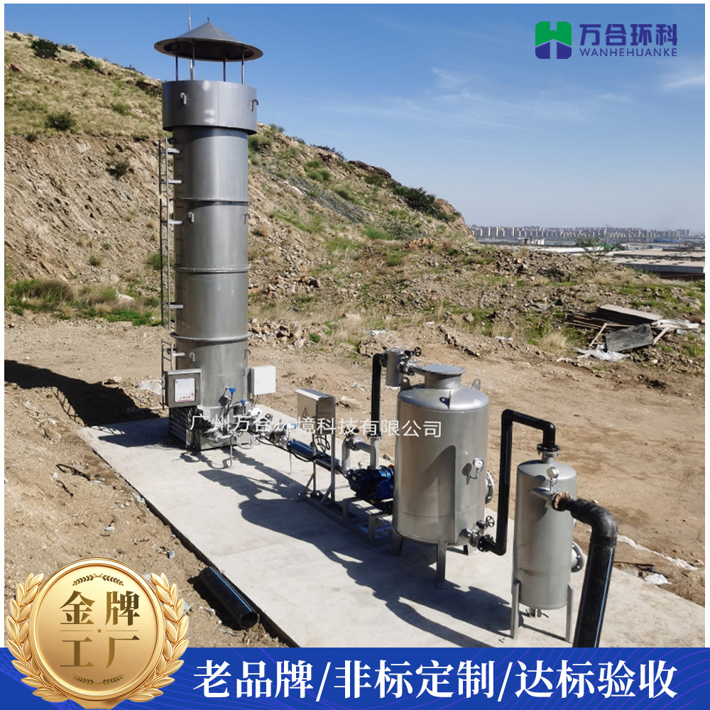 Landfill 300 cubic meters internal combustion type biogas torch treatment equipment engineering internal combustion type stainless steel torch