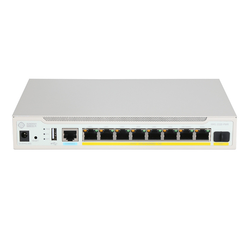 Xinrui/XMG-3320-PWR/8 Gigabit Ethernet ports 1 gigabit optical port supports up to 150 A