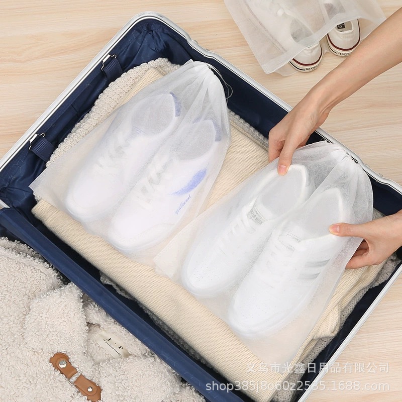 Shoes Dust-proof Bag Sun Shoes Yellow-proof Bag Artifact Travel Household Bundle Storage Bag Small White Shoes Hanging Shoe Cover Shoe Washing Bag