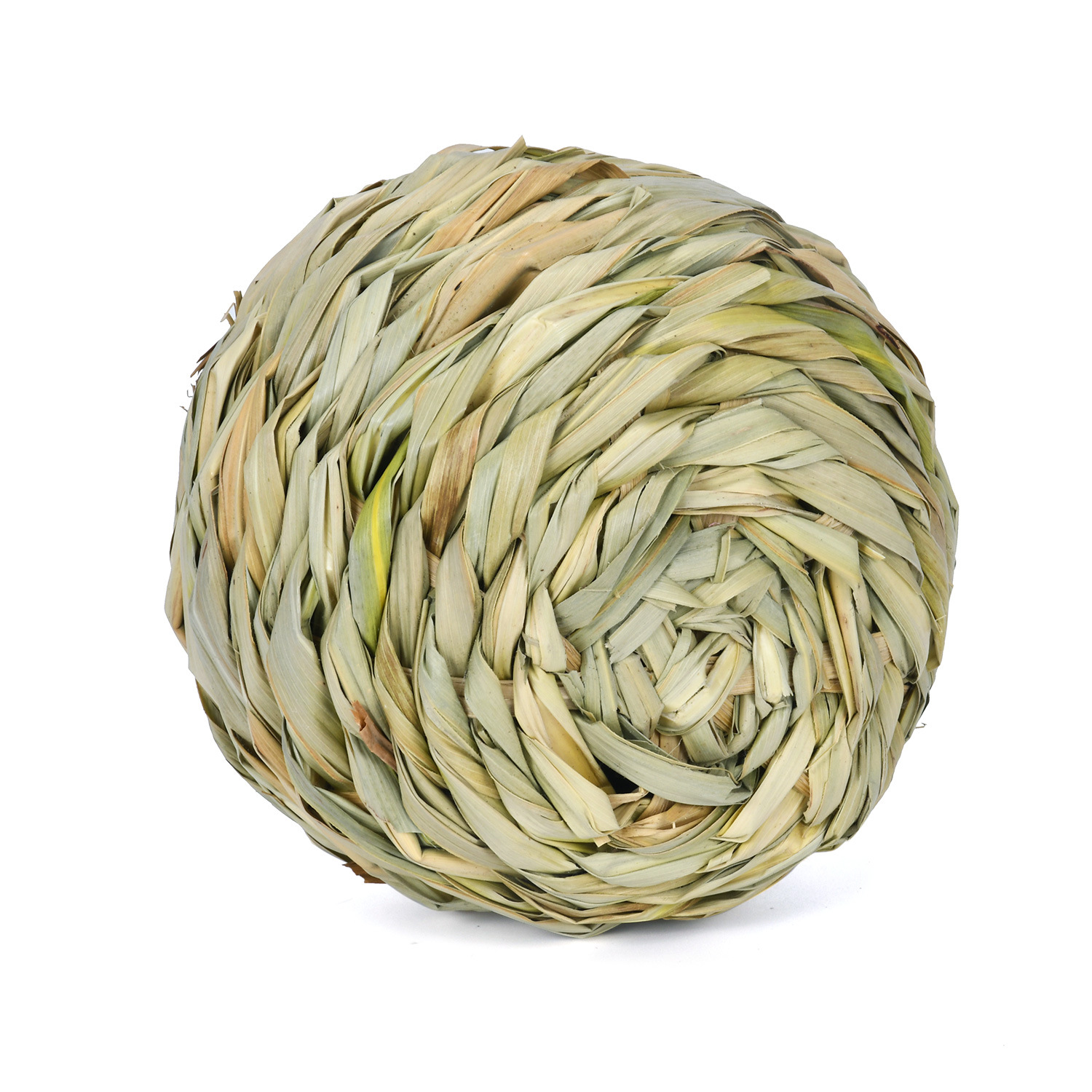 Exotic Pet Grass Ball Natural Molar Toy Handmade Reed Weaving Rabbit Chinchilla Parrot Chewing Pet Boredom Relief Toy