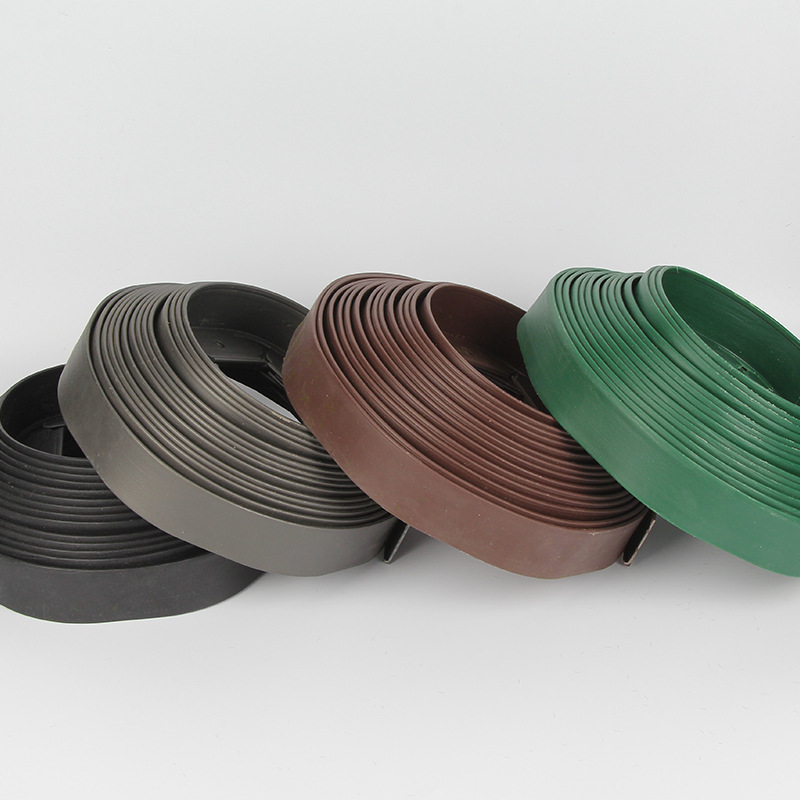 Garden L-Shaped Grass and Stone Separation Belt, Green Landscaping Separation Board, Green Tape Root Separation Board with Nails Included