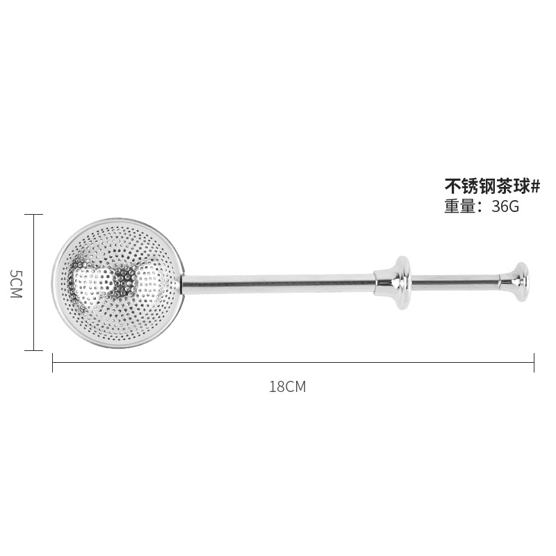 Custom Creative 304 Stainless Steel Tea Ball Press Handle Tea Maker Retractable Tea Drain Tea Set Tea Strainer
