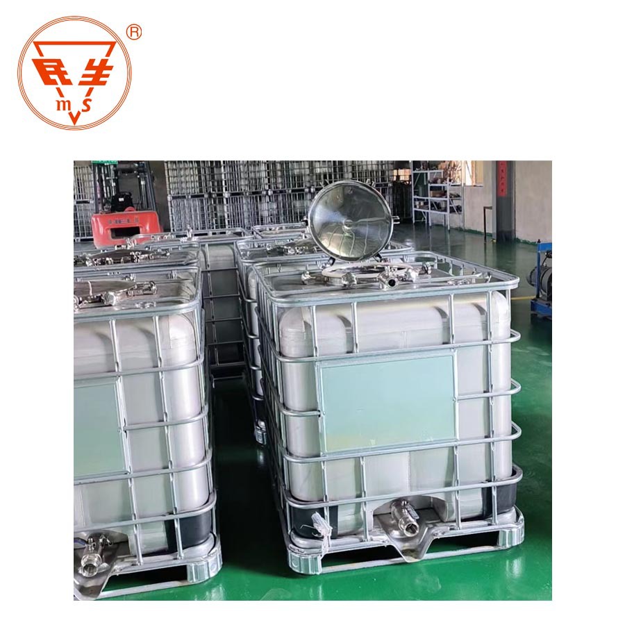 Factory direct sale 1000L square barrel stainless steel Ibc liquid storage tank