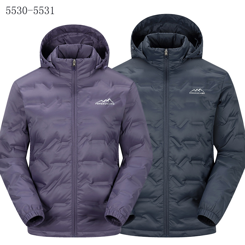 Wind Snow Wolf New Down Jacket Women's Winter Light Warm Jacket Men's Casual Hooded Mountaineering Clothes